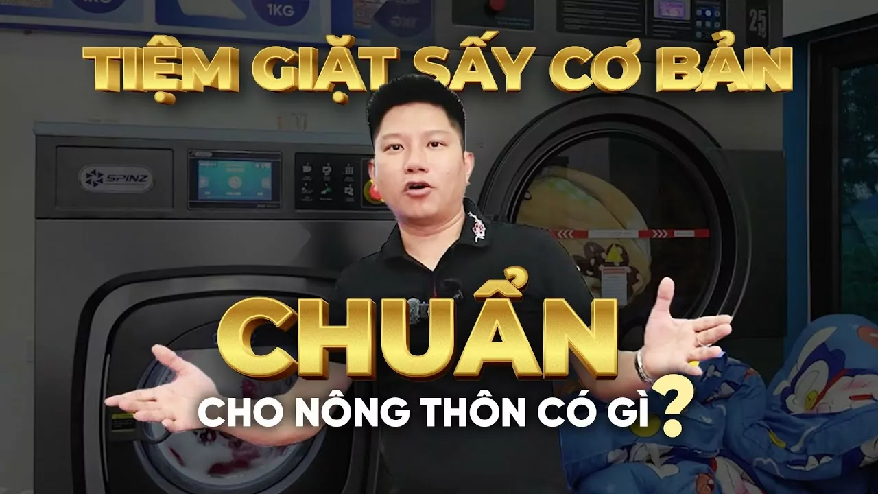 Tiệm giặt chăn công nghiệp chuẩn ở vùng quê nông thôn kiếm tiền như thế nào?