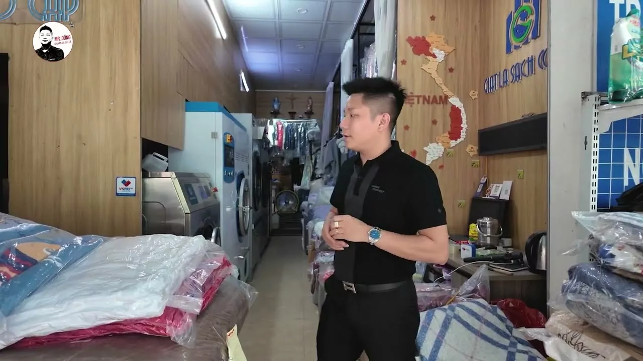 kinh doanh tiệm giặt là công nghiệp