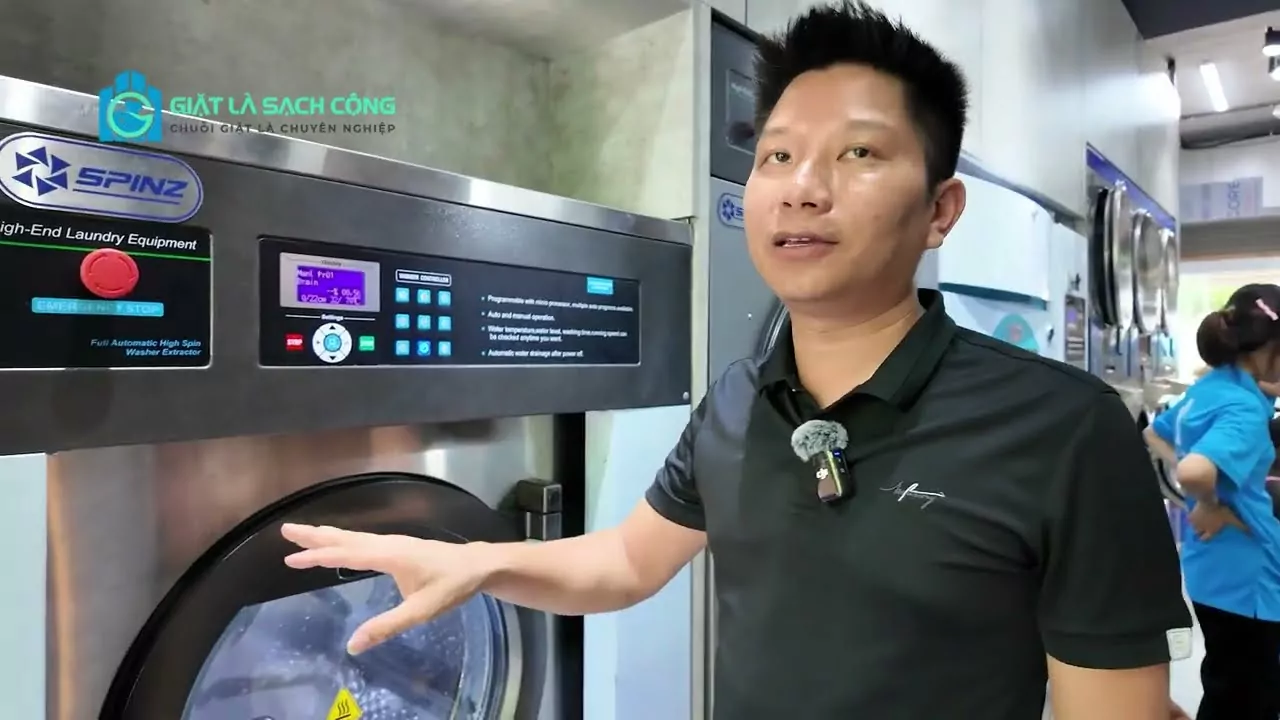 Hướng dẫn sử dụng Máy Giặt Công Nghiệp 25kg đúng cách an toàn hiệu quả nhất.